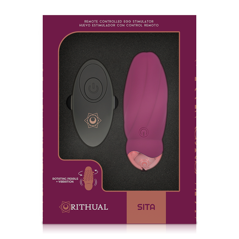 RITHUAL Sita Egg – Vibrationskugel mit rotierenden Perlen und Fernbedienung
