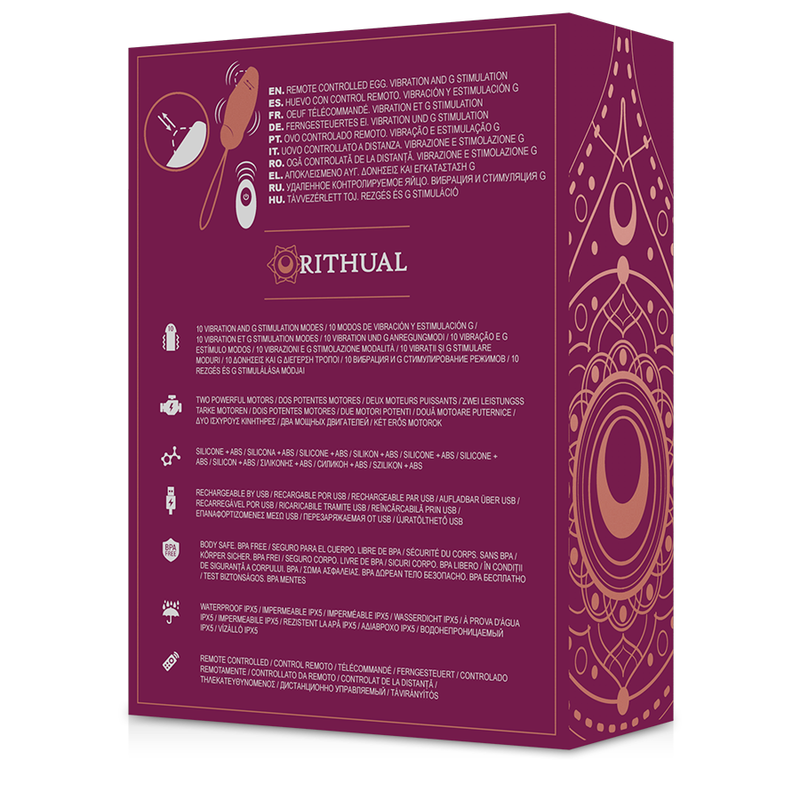 RITHUAL Priya Egg – Télécommande g-spot + vibration