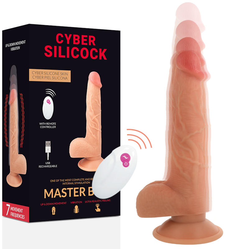 CYBER SILICOCK – Dildos mit Vibration und Hubbewegung
