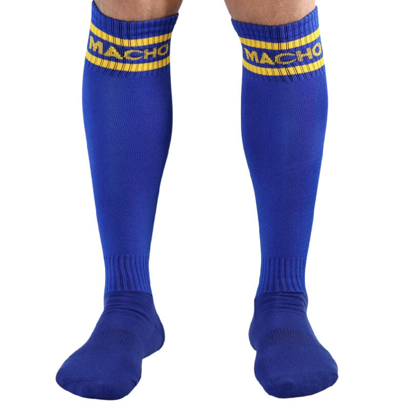 MACHO – CALZINO LUNGO TAGLIA UNICA BLU