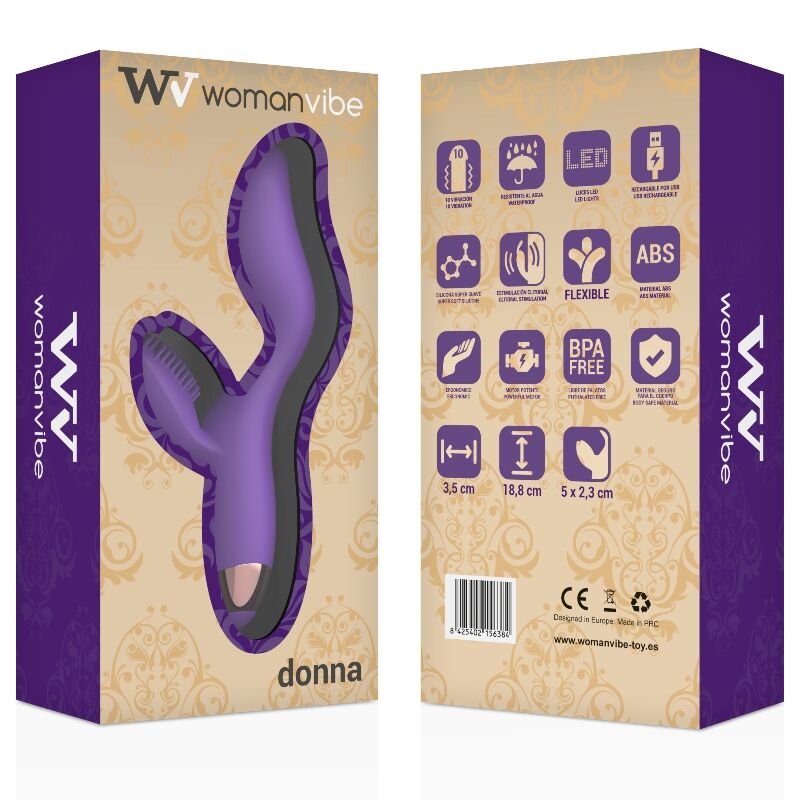 WOMANVIBE Donna – Vibrateur en silicone rechargeable