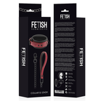 FETISH SUBMISSIVE DARK ROOM – Sklavenhalsband-Set mit Metallkette