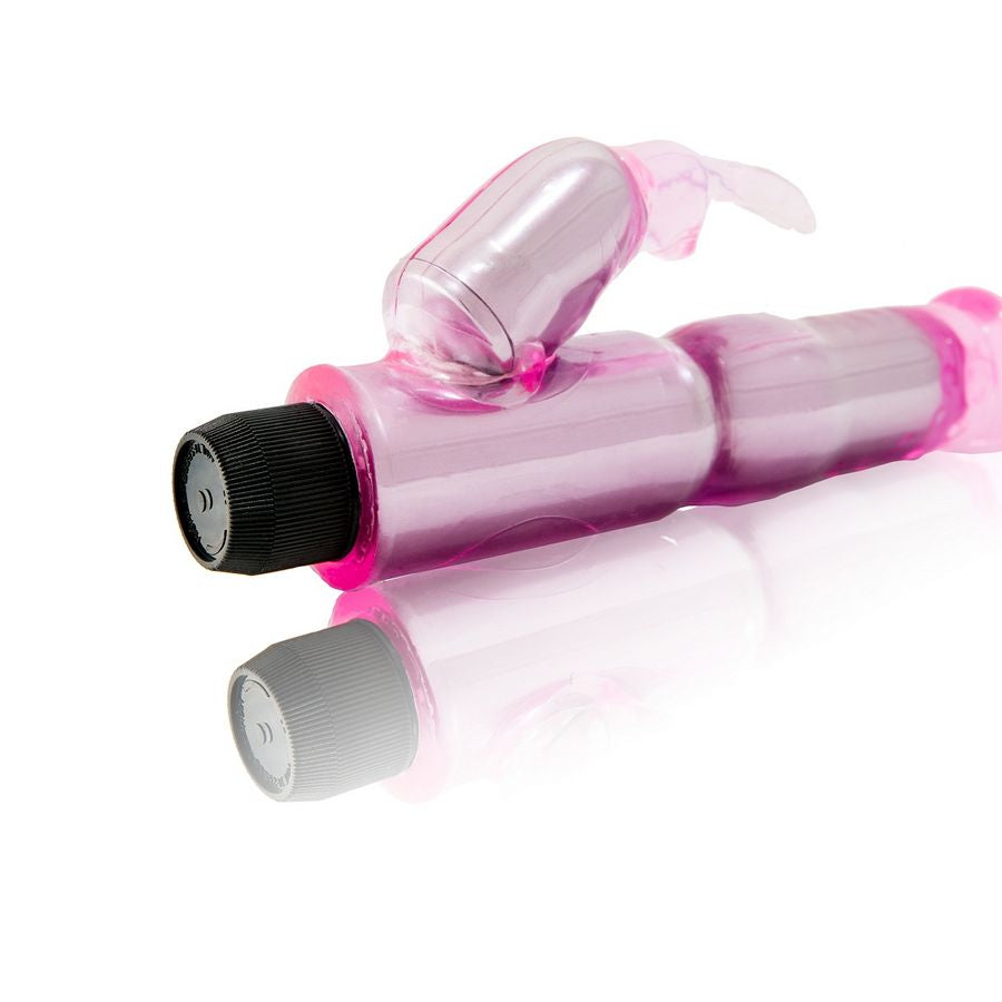 BAILE – Vibrateur avec stimulateur rose réglable