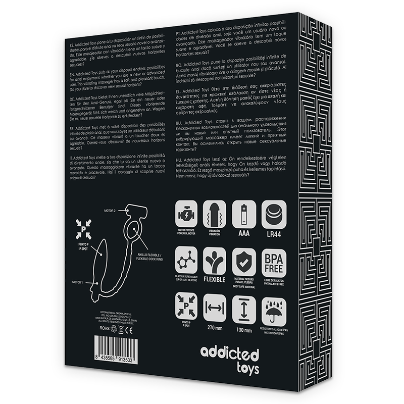 ADDICTED TOYS – Analplug mit Vibrationsring
