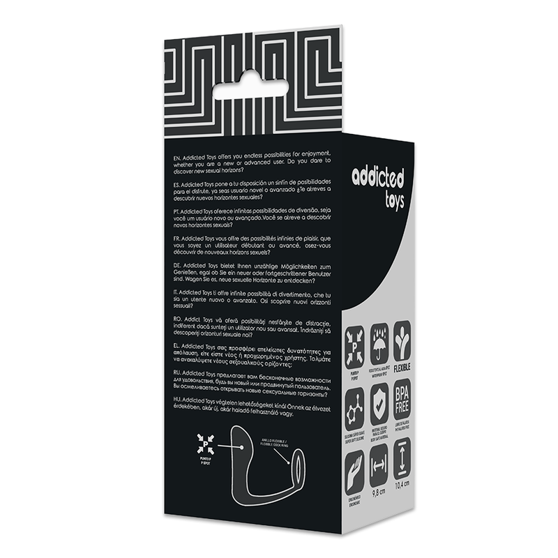 ADDICTED TOYS – Analplug mit schwarzem Silikonring