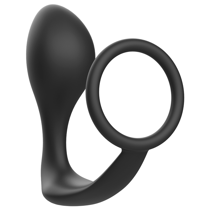 ADDICTED TOYS – Plug anale con anello in silicone nero